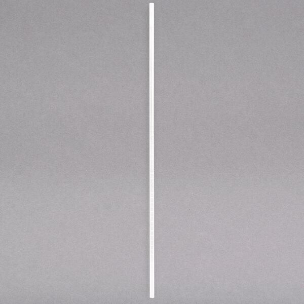 A white stick on a gray background with a white line at the top.