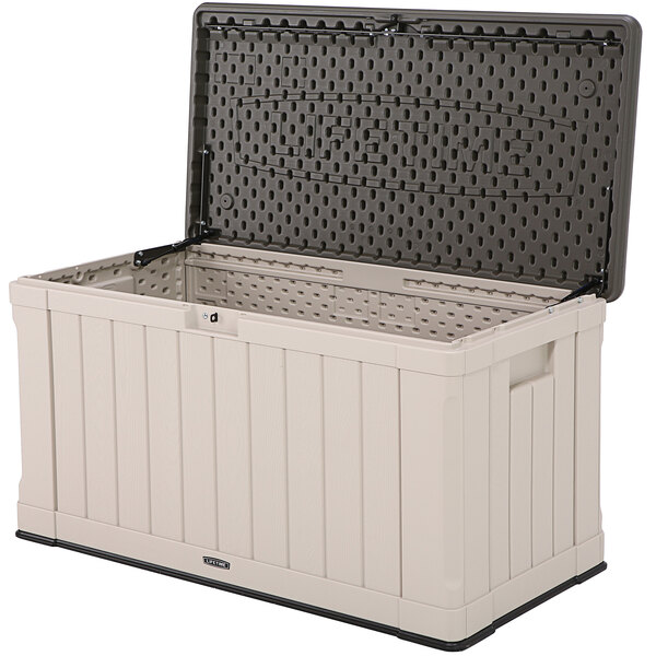 Lifetime 60186 116 Gallon HeavyDuty Outdoor Storage Deck Box