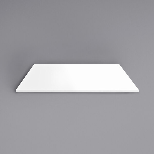 Art Marble Furniture Q401 30 x 72 Rectangular Quartz Carrera White Table  Top