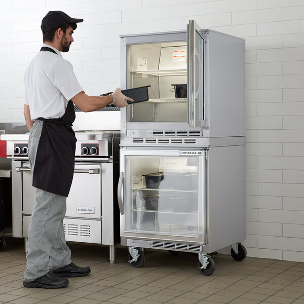 Beverage-Air UCF27AHC-25 and UCR27AHC-25 Double Stacked 27