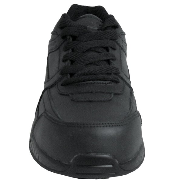 Genuine Grip 1010 Men's Black Leather Athletic Non Slip Shoe