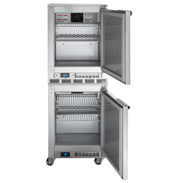 BeverageAir UCR20HC23 Double Stacked 20" Shallow Depth Undercounter