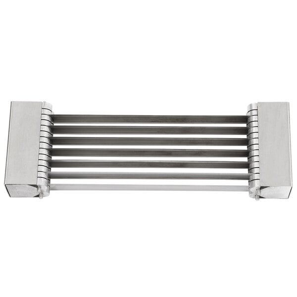A metal object with several metal bars with rectangular ends.