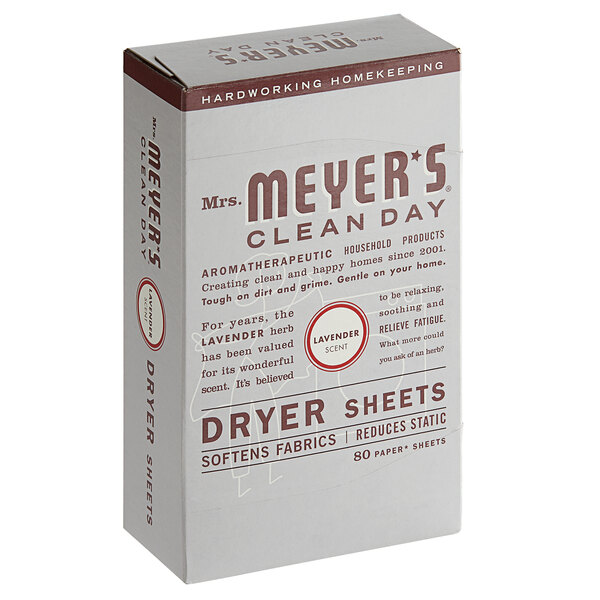Mrs Meyer's Clean Day Dryer Sheets 80 Count Lavender 