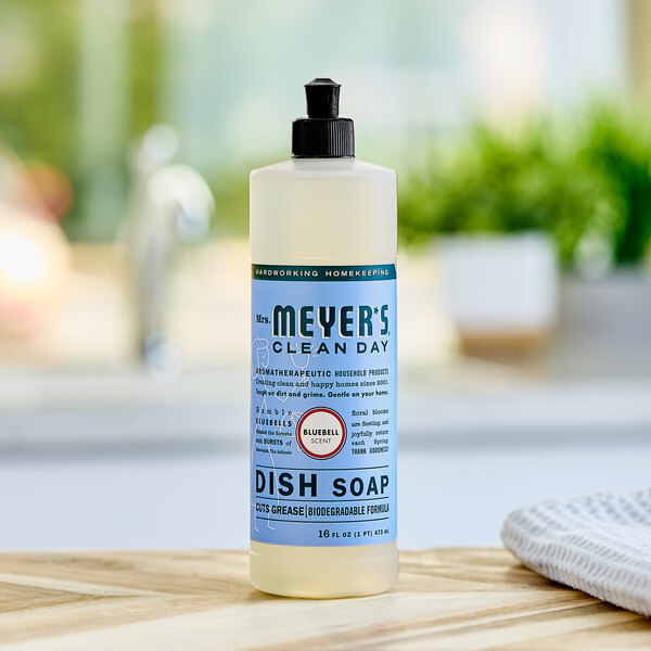 Mrs. Meyer's Clean Day 371498 16 oz. Bluebell Scented Dish Soap 6/Case