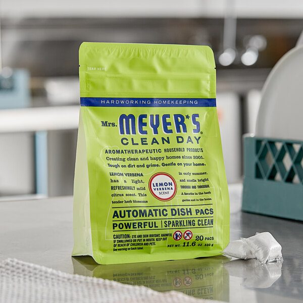 Mrs. Meyer's Clean Day Automatic Dishwasher Packs - WebstaurantStore