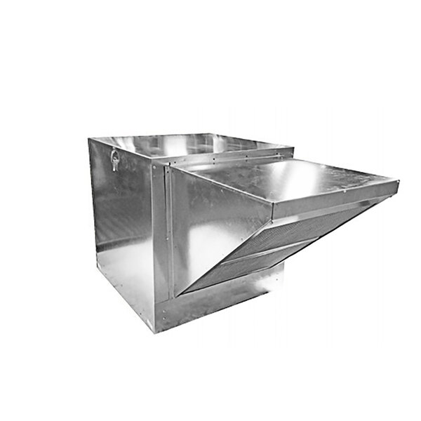 A NAKS stainless steel metal box with a vent.