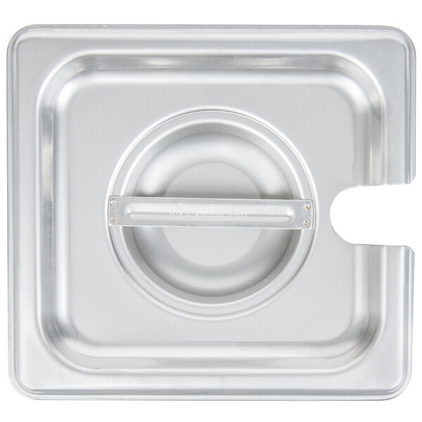 Non-Stick Surface Lid for 1/6 Size Steam Pans with Handle 1/6 Size Stainless Steel Solid Steam Table Pan Cover Pan Lids 