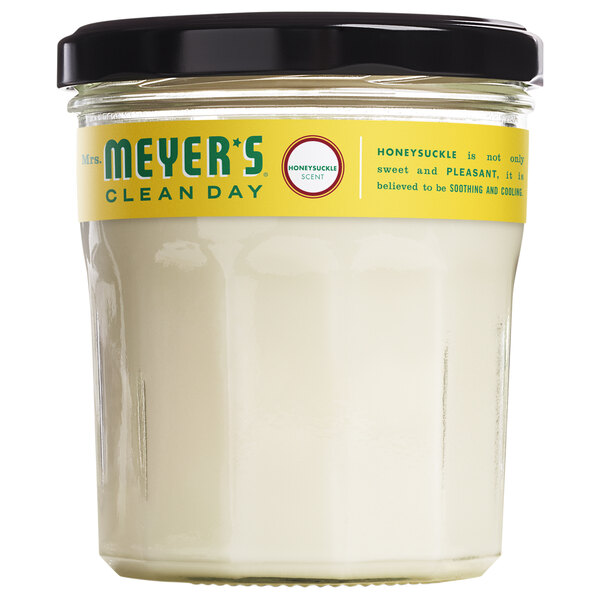 A case of 6 Mrs. Meyer's Clean Day Honeysuckle scented wax candles.