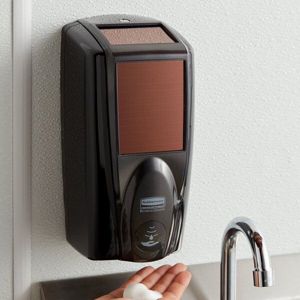 Rubbermaid 1980829 Lumecel™ 1100 mL Black / Black Pearl Automatic Hands Free Soap Dispenser