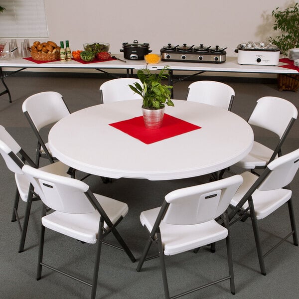 Lifetime Round Folding Table 60, Lifetime 60 Inch Round Folding Tables