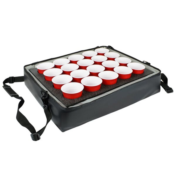 Sterno Customizable Stadium Insulated Drink Holder / Carrier, 24" x 20" x 6" - Holds 20 Cups