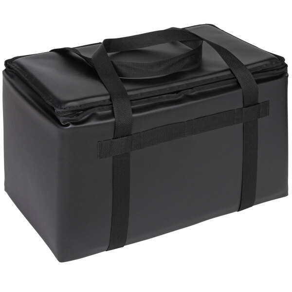 Sterno Customizable Space Saver Delivery 3XL Insulated Food Carrier, 22" x 13" x 14" - Holds (8) 9" x 9" x 3" Meal Containers