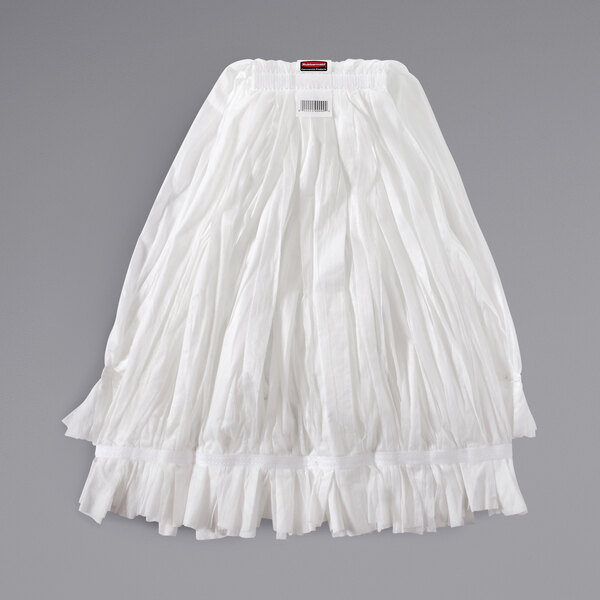 Rubbermaid 2025504 32 White Disposable Wet Mop Head with 1" Headband