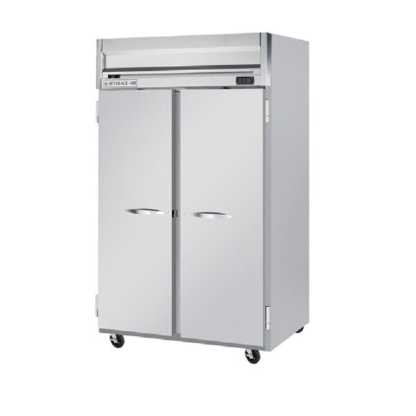 A Beverage-Air Horizon Series reach-in freezer with two doors.