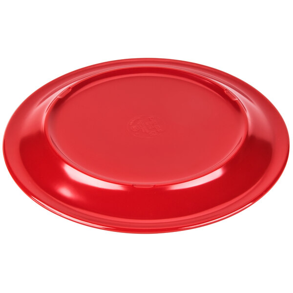 Carlisle 10 1/4" Red Melamine Plates (Bulk, 48/Case)