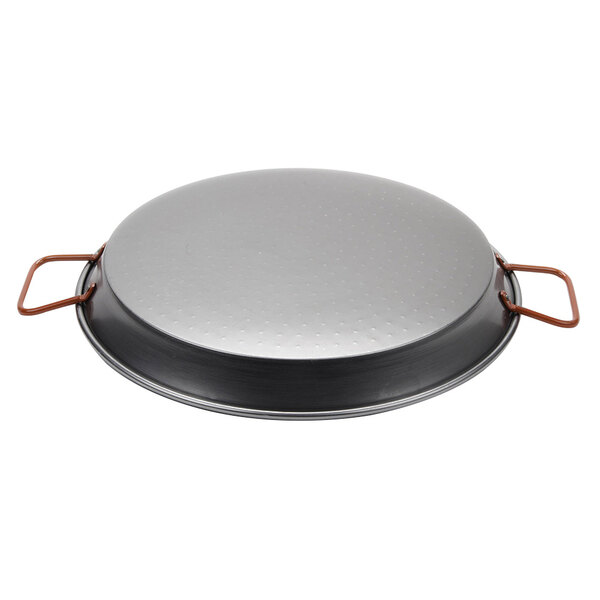 Matfer Bourgeat 071041 15 3/4" Polished Steel Paella Pan
