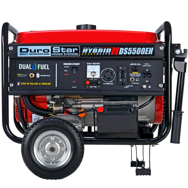 DuroStar DS5500EH Portable 225 CC Dual Fuel Generator with Electric