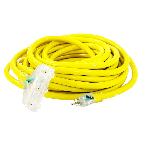 DuroMax XPC12025C 25' 12/3Gauge Triple Tap HeavyDuty Extension Power Cord