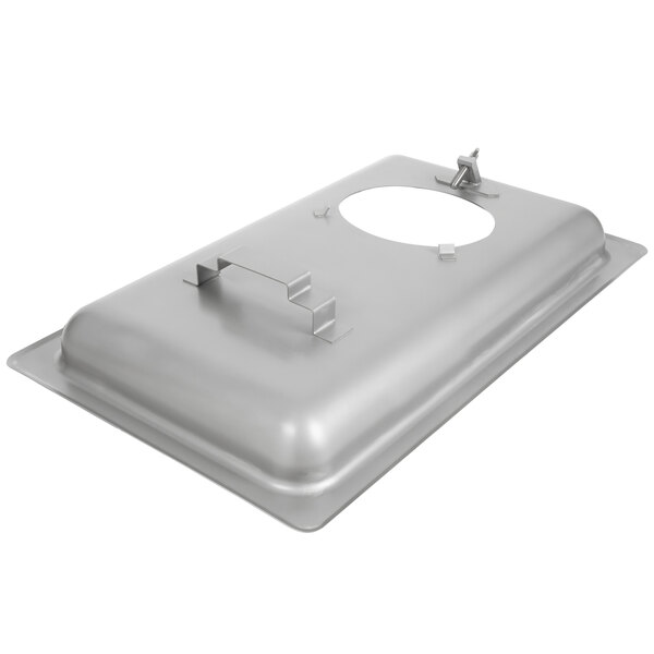 Hobart 22PANSSTFS Stainless Steel Rectangular Feed Pan with Funnel