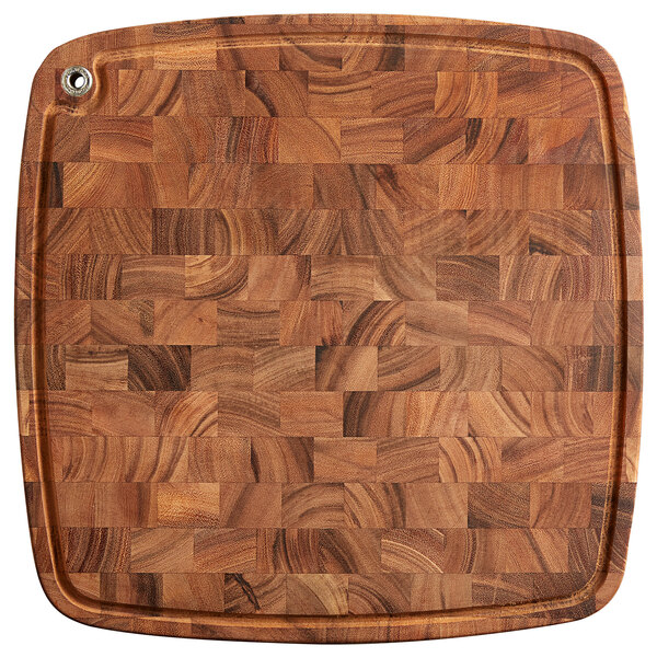 Acacia Wood Cutting Board 18" x 18" x 3" staurantStore
