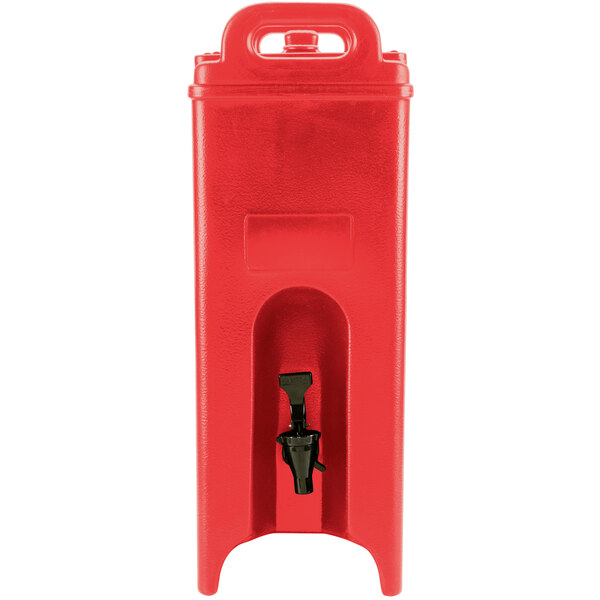 Camtainer Cambro 500LCD158 Red 4.75 Gallon Insulated Beverage Dispenser