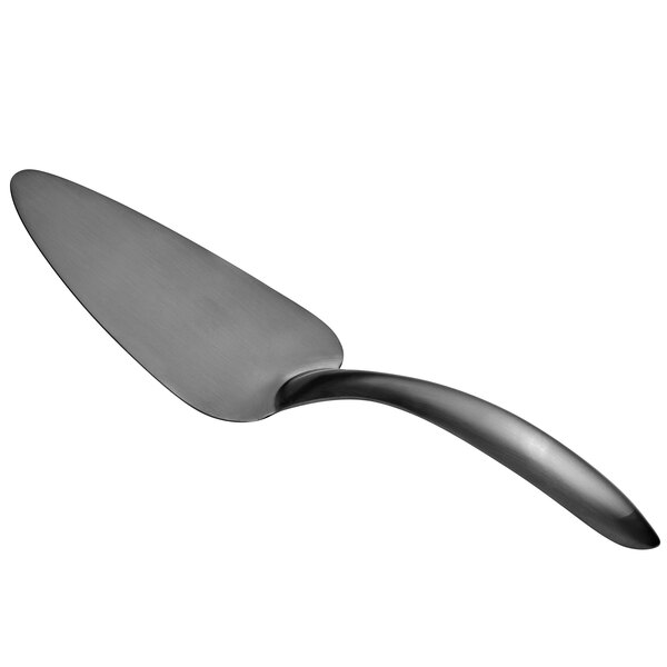 A black matte stainless steel Bon Chef pastry server with a hollow cool handle.