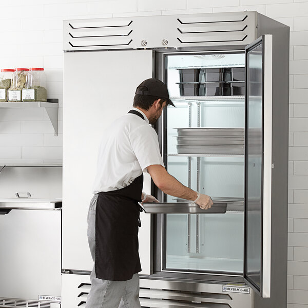 Beverage-Air SR2HC-1S Slate Series 52" Solid Door Reach-In Refrigerator