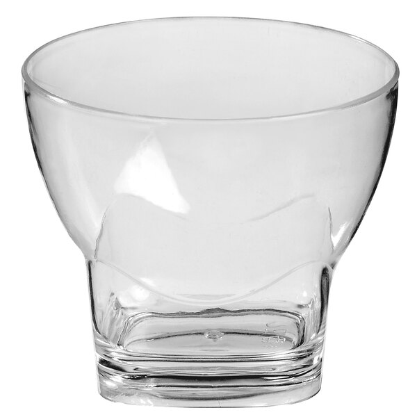 A Solia clear plastic dish with a white background.