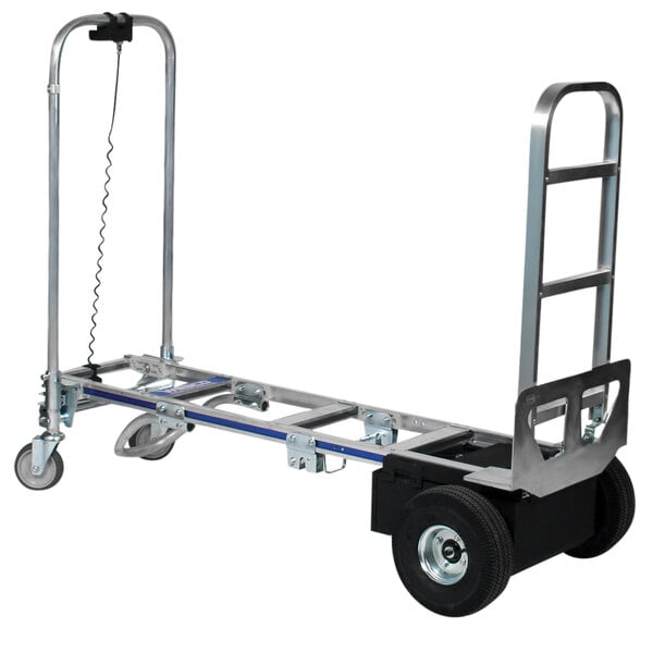 A Wesco CobraPro Sr. battery-powered convertible hand truck with wheels and a handle.