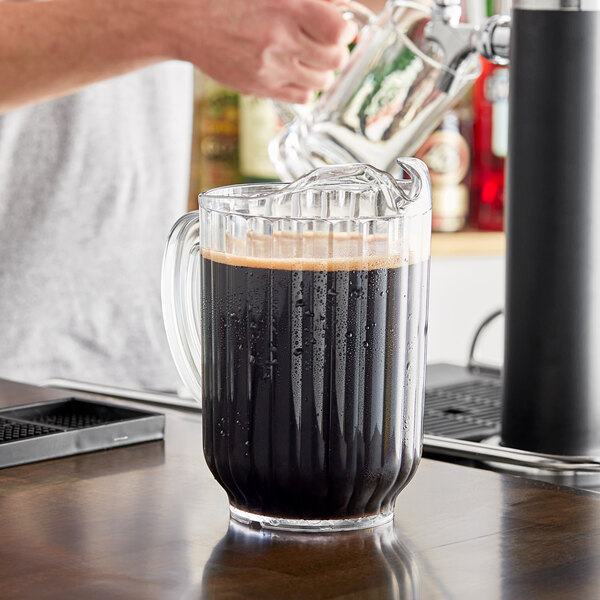 GET P-2064-1-CL 60 oz. Clear SAN Pitcher - 12/Pack