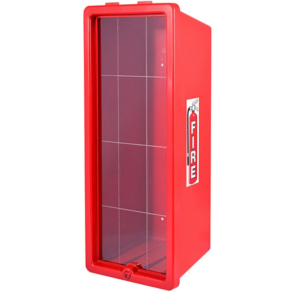 Cato 12051-O Chief Red Surface-Mounted Fire Extinguisher Cabinet for 20 lb. Fire Extinguishers