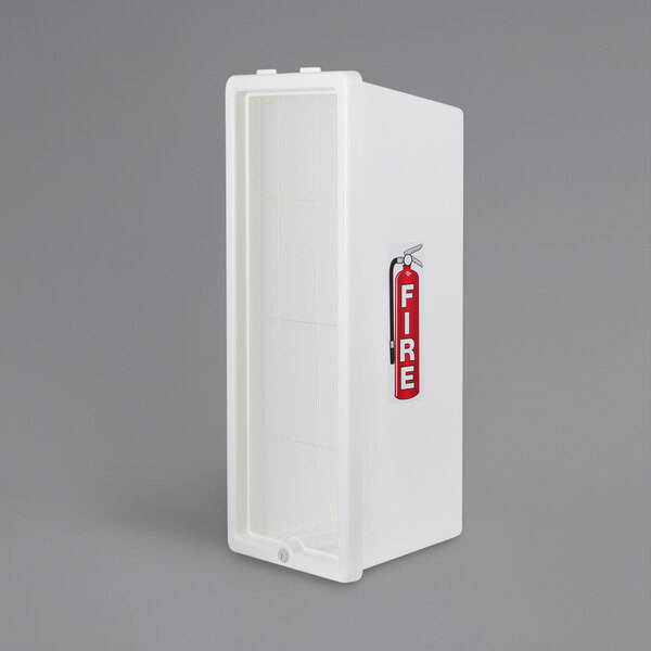 Cato 12001-O Chief White Surface-Mounted Fire Extinguisher Cabinet for 20 lb. Fire Extinguishers