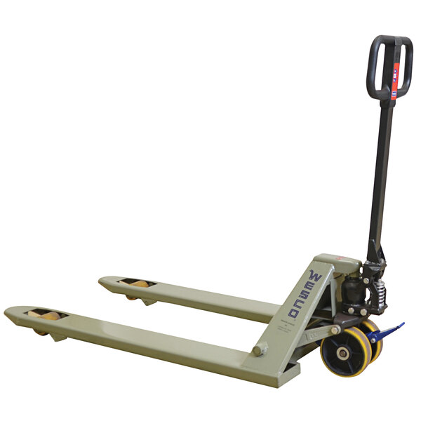 Wesco Industrial Products 272861 Deluxe Quick Lift Pallet Truck with 27" x 48" Forks - 5500 lb. Standard / 300 lb. Quick Lift Capacity