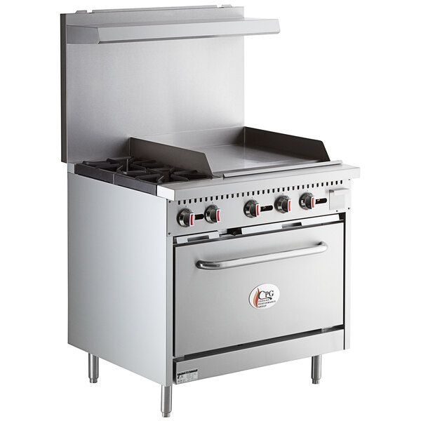 Cooking Performance Group S36G24N Natural Gas 2 Burner 36" Range with