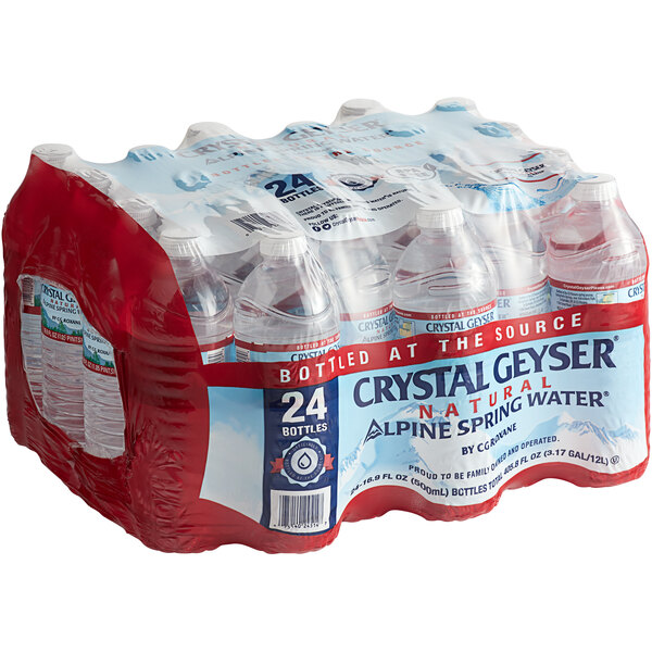 Crystal Geyser 16.9 fl. oz. Natural Spring Water - 24/Case
