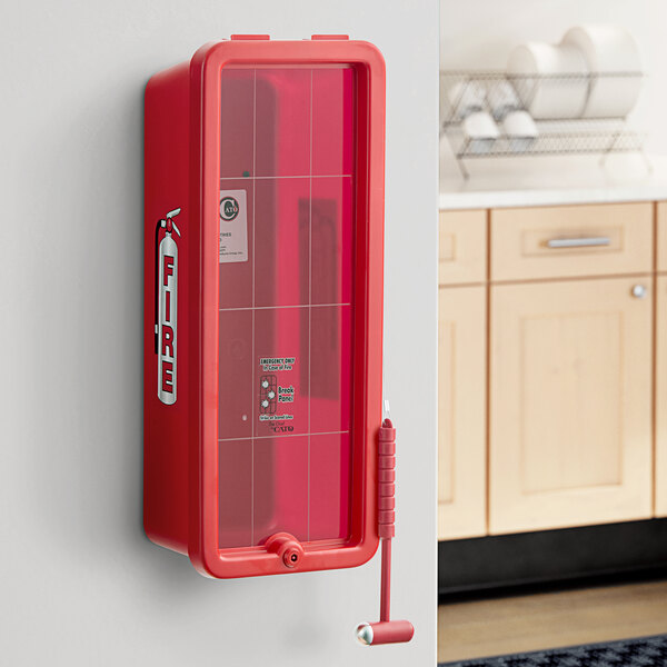 Cato 11051-H Chief Red Surface-Mounted Fire Extinguisher Cabinet