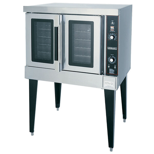Hobart HGC501 Natural Gas Single Deck Full Size Convection Oven - 50,000 BTU