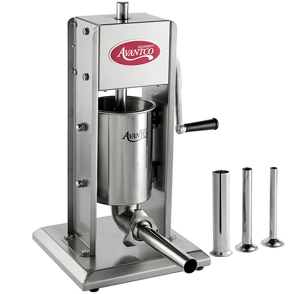 Avantco SS7V 7 lb. Stainless Steel Vertical Manual Sausage Stuffer