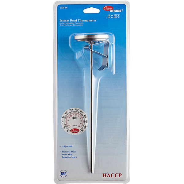 CooperAtkins 2238063 8" Instant Read Probe Dial Thermometer, 0 to