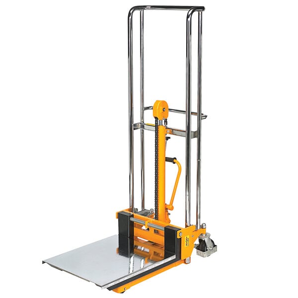 Wesco Industrial Products 272940 880 lb. Hydraulic Value Fork Lift with 25 1/2" Forks and 47" Lift Height