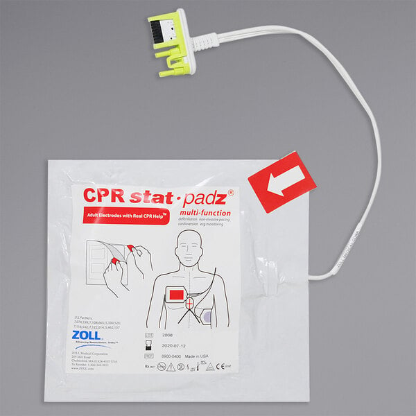 Zoll 8900-0402 Adult CPR-Stat-Padz Electrode Pad Set for AED Plus and AED Pro