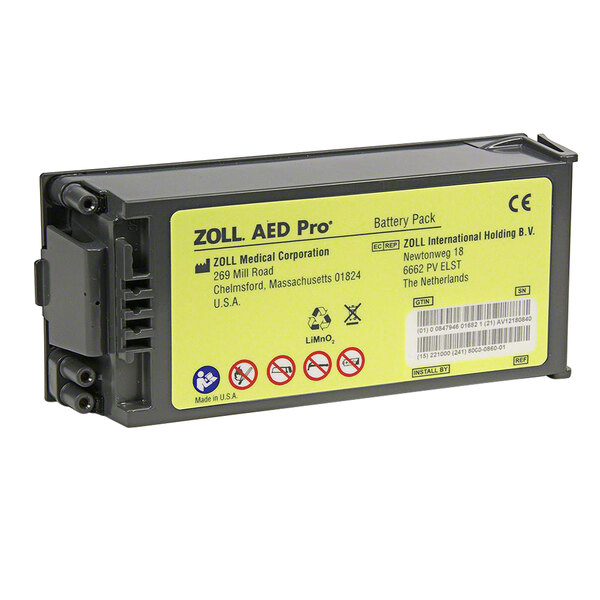 Zoll 8000-0860-01 3-Year Non-Rechargeable Lithium Battery Pack for AED Pro