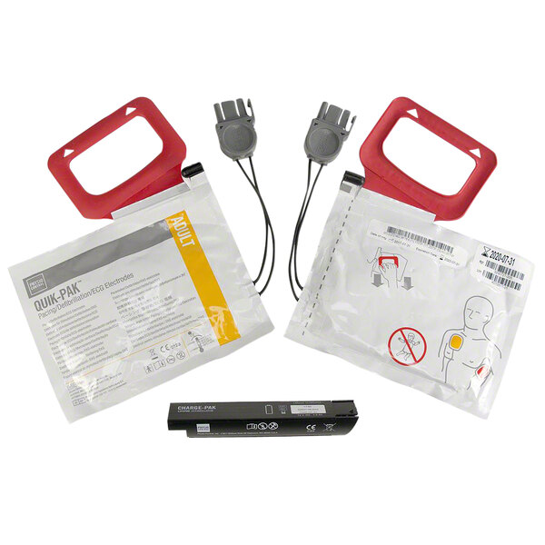 Physio-Control 11403-000001 CHARGE-PAK Charging Unit and 2 Adult Electrode Pad Sets for LIFEPAK CR Plus and LIFEPAK EXPRESS AEDs