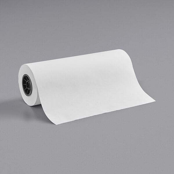 White Kraft Butcher Paper Roll 18 Inch x 100 Foot White Paper Roll for Wrappin 603051882405 