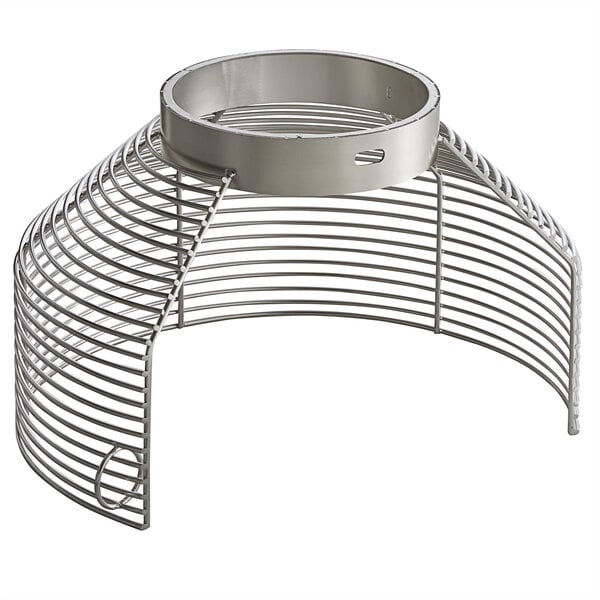 A metal bowl guard base with a round ring on top.