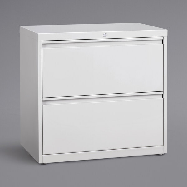 Hirsh Industries 23696 HL8000 Series White TwoDrawer Lateral File 30" x 18 5/8" x 27 3/4"