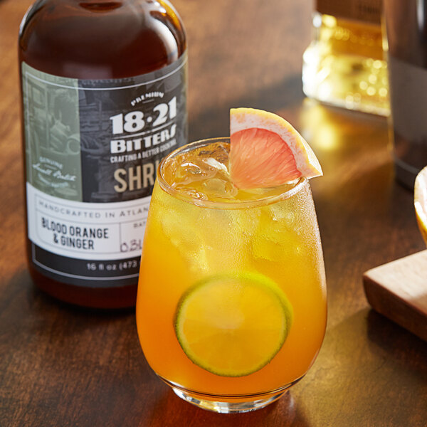 18.21 Bitters Blood Orange & Ginger Shrub Cocktail Mixer