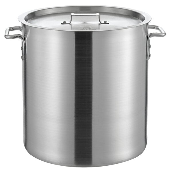  Large Stock Pot with Lid - 40 Quart Stainless Steel