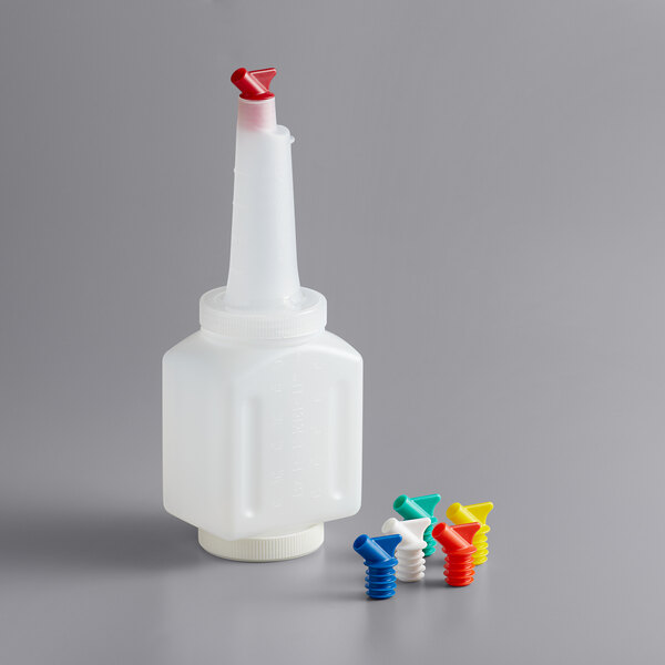 Vollrath 3648 Traex® Bar Keep II 1.5 Qt. White Pour Container with Neck